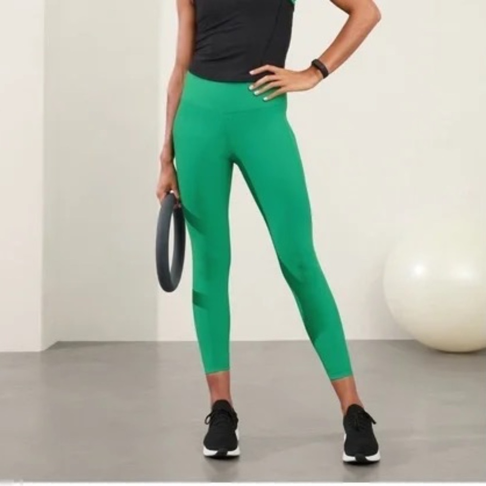 INTERVAL STASH HIGH RISE 7/8 LEGGING TIGHT, SIZE XS, SCOUT GREEN - Picture 1 of 7